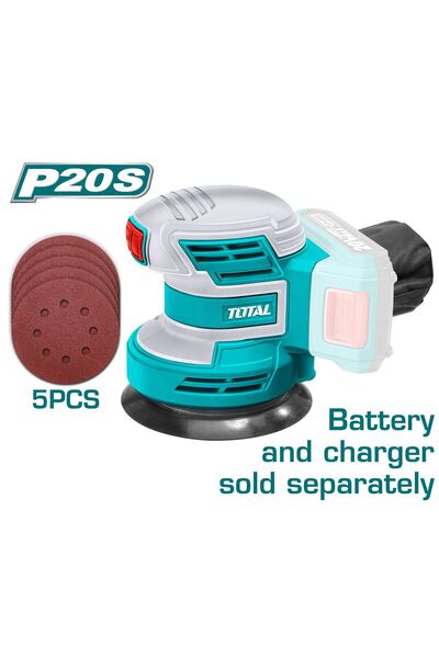 TOTAL LİTYUM-İON AKÜLÜ EKSANTRİK ZIMPARA - TROSLI2001