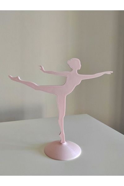 Nerva Design 3D Βάση κοσμημάτων με διακοσμητικό σχέδιο μπαλαρίνας, οργάνωση, δαχτυλίδι/σκουλαρίκι/κολιέ/κρεμάστρα κοσμημάτων - σκληρό πλαστικό