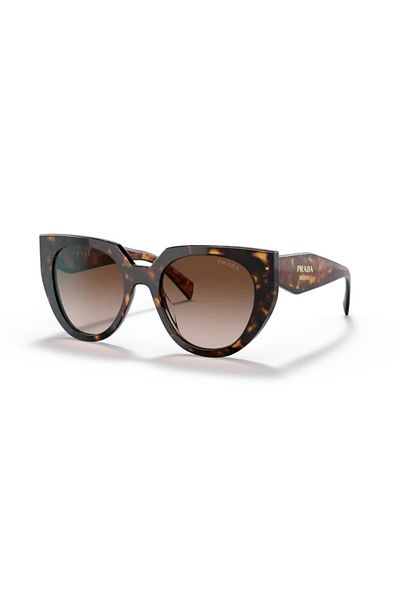 Prada Woman Cat Eye Sunglasses- Pr 14ws - Lense Size:52mm - Tortoise