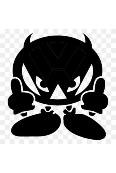 Generic Brand Angry Emoji (Auto-Motor-Vitrine-Decor) Sticker 45 X 39 cm