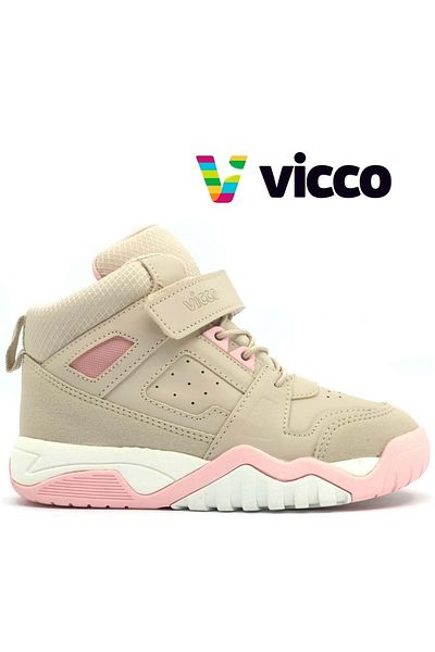 Vicco Tenis Force Mars - Pantofi sport ortopedici pentru copii Bej