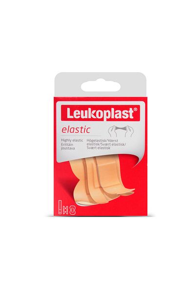 Leukotape Leukoplast Elastic 73219-26 20x120 مم (8 قطع)، 38x72 مم (6 قطع)، 75x45 مم (6 قطع)، 20 قطعة