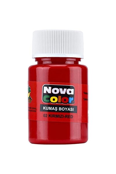 Nova Color KIRMIZI 30 CC ŞİŞE KUMAŞ BOYASI