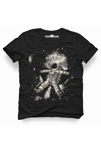 Tshirthane Απολαυστικό ανδρικό μπλουζάκι με στάμπα Astronaut