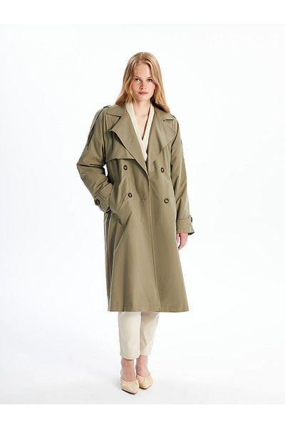 LC Waikiki Dámský trenčkot Lcw Jacket Collar