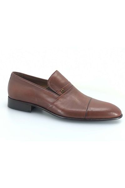 KCMN Ανδρικά κλασικά παπούτσια Aronay Elastic Jurdan Leather Tan