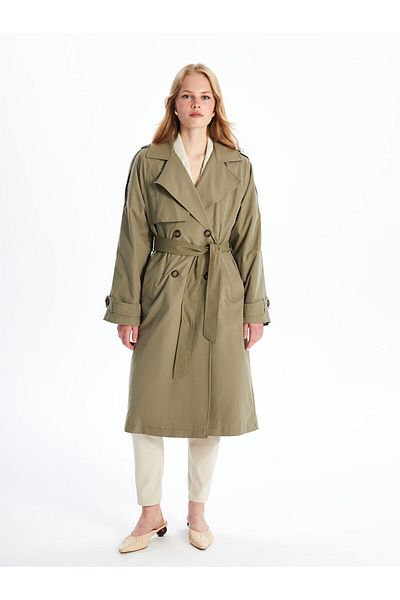 LC Waikiki Dámský trenčkot Lcw Jacket Collar