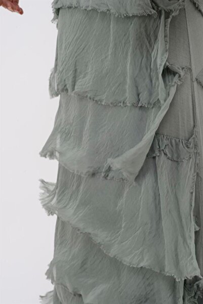 Bohem Stil Αμάνικο μεταξωτό φόρεμα ιταλικού μεγέθους 2 που δείχνει λεπτό