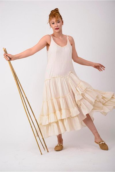 Bohem Stil Γυναικείο Ethnic Μοντέλο Φόρεμα Carmen
