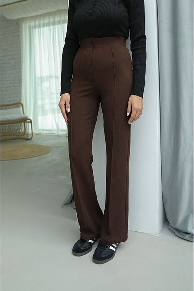 Havoş Παντελόνι Palazzo Bitter Brown Piping