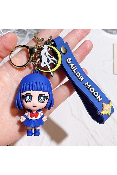 Köstebek Anime Sailor Moon - Mercury Silicone Keychain