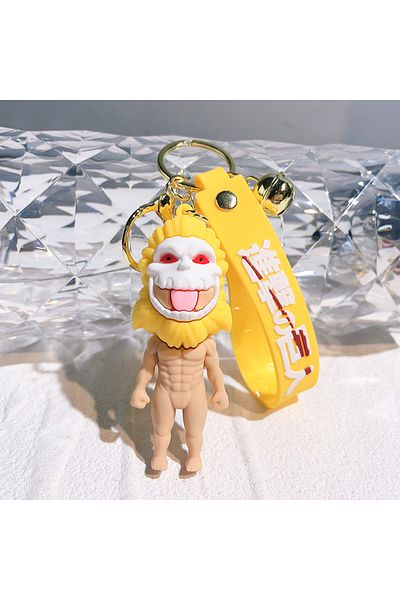 Köstebek سلسلة مفاتيح من السيليكون على شكل Anime Attack On Titan - Porco Galliard Titan