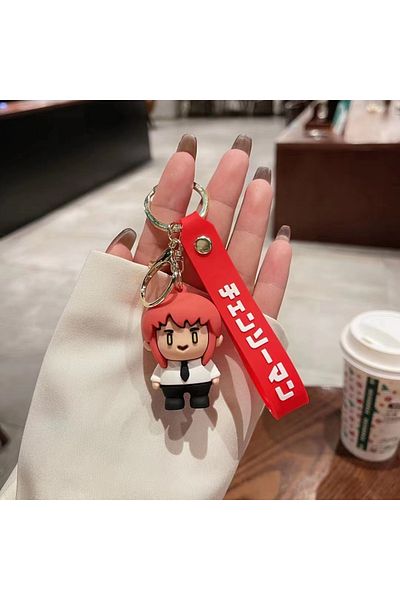 Köstebek Anime Chainsaw Man - Makima Mini Figure Silicone Keychain