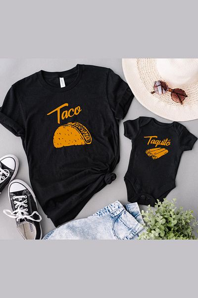 Tshirthane Taco Taquito Father Son Girl - Τιμή ενός είδους Προσθέστε τουλάχιστον 2 τεμάχια στο καλάθι για να κάνετε συνδυασμό 2 τεμαχίων