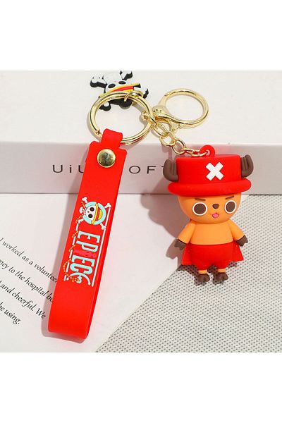 Köstebek Anime One Piece - Silicone Keychain with Joba Logo