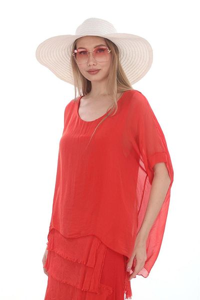 Bohem Stil Rochie din mătase, cu jumătate de mânecă, cu aspect subțire, mărimea 2 italiană