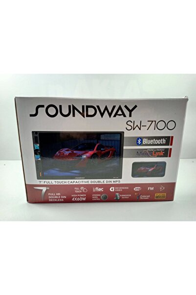 Soundway Double Teyp – Sw-7100 7 Inch Ekranlı Teyip – Park Kamerası Hediyeli