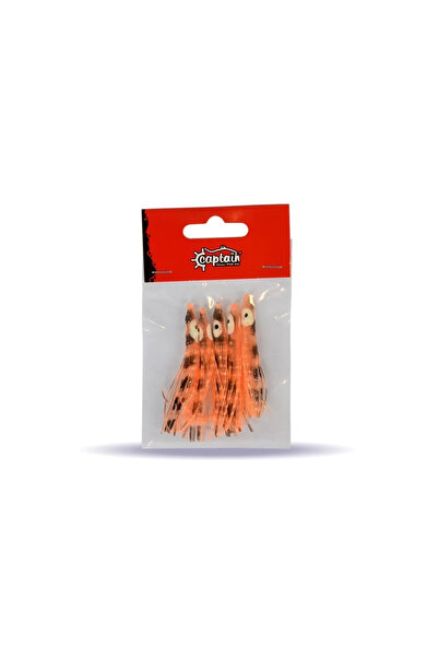 CAPTAIN 3594 Octopus Curly 6cm Ahtapot Sübye 5'li Paket Suni Yem 2