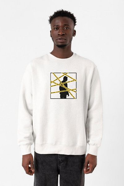 Tshirthane The Mentalist Crime Scene Tape Λευκό ανδρικό φούτερ 2ip