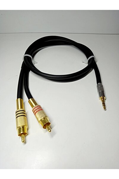 YSN Aux Rca Kablo - %100 Bakır 6mm Kablodan Bir Tarafı Aux Diğer Tarafı Rca K...