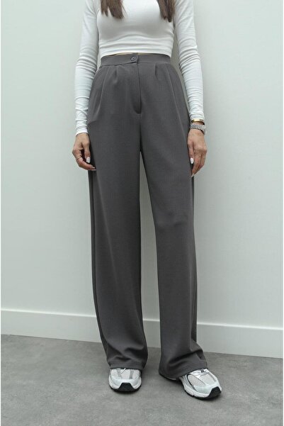 Havoş Smoked Double Pleated Palazzo Trousers