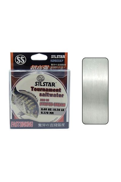 Silstar 1126 Tournament 300m Monofilament Fishing Line White 0.37 Mm