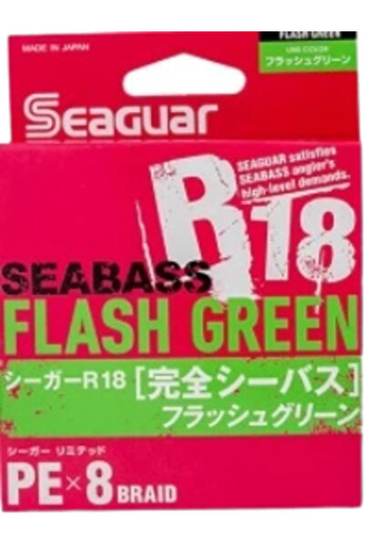 seaguar Flash Green Pe 8 Örgü Spin Ip Misina 150mt Açık Yeşil 1.2 Pe
