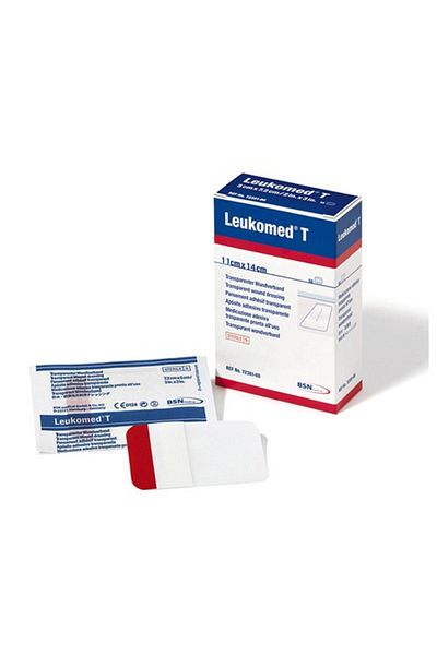 BSN غطاء جروح شفاف من Leukomed T مقاس 11 سم × 14 سم 50 قطعة