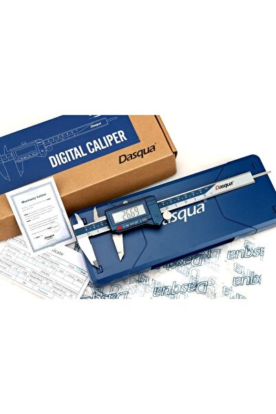 DASQUA 150mm Mavi Lcd Ekran Dijital Kumpas IP54 Korumalı (2000-1005)