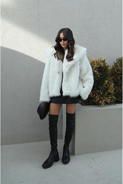 Havoş Bunda Ecru Premium z umělé kožešiny