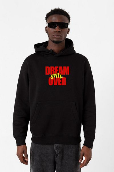 Tshirthane Мъжки суитшърт с качулка Dream Still Over, черен, 3ip
