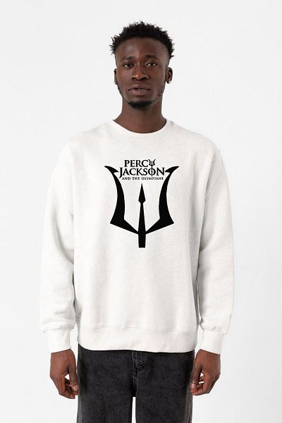 Tshirthane Λευκό ανδρικό φούτερ Percy Jackson And The Olympians 2ip