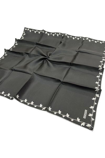 Armine Μεταξωτό κασκόλ Nostalgia - 8553-90 Dark Smoked Twill