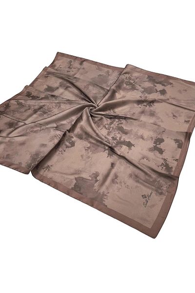 Silk Home 8647 Μοντέλο γυαλιστερό μαντήλι μόκα
