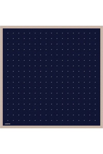 Armine Μεταξωτό κασκόλ Navy Blue Mink Twill - Nostalgia 8259-09