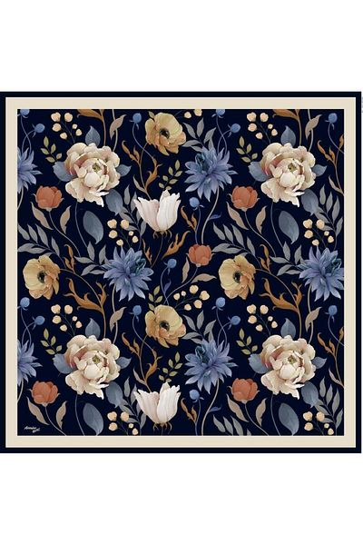 Armine Eșarfă Sport Twill - 8740-90 Bleumarin închis