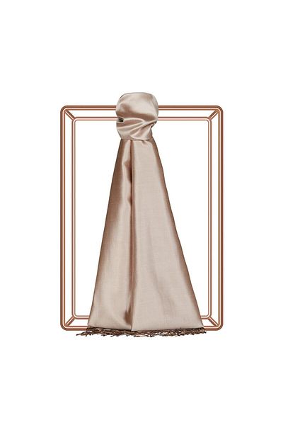 ipekevi Double Sided Silk Shawl - Nude