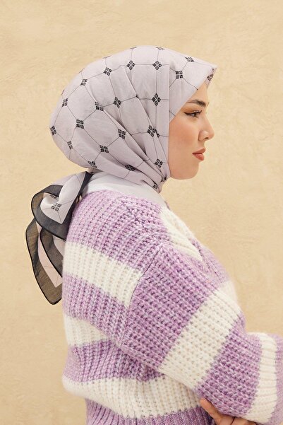 Silk Home Κασκόλ Olinda ανοιχτό λιλά Navy Blue