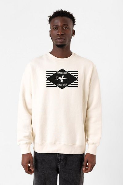Tshirthane Ανδρικό φούτερ Cowboy Bebop Hammer Head Ecru 2ip