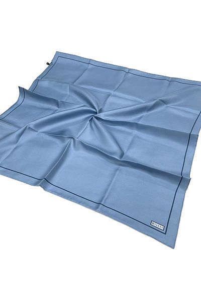 Vakko Μασίφ Twill Silk Φουλάρι - Sky Blue