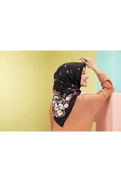 Armine Sport Twill Scarf - 8533-09 Black Brown