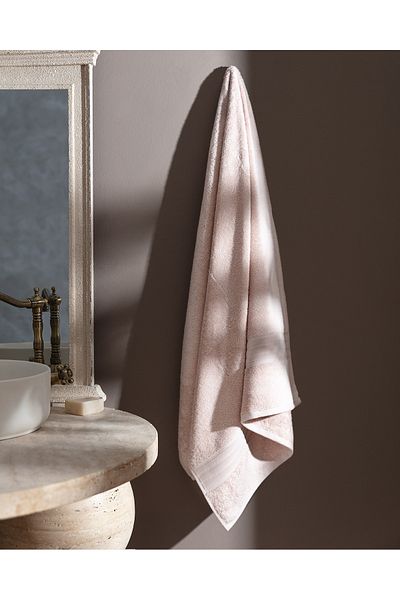 Madame Coco Martha Bath Towel (Tencel:Trademark:) - Powder - 80X150 cm