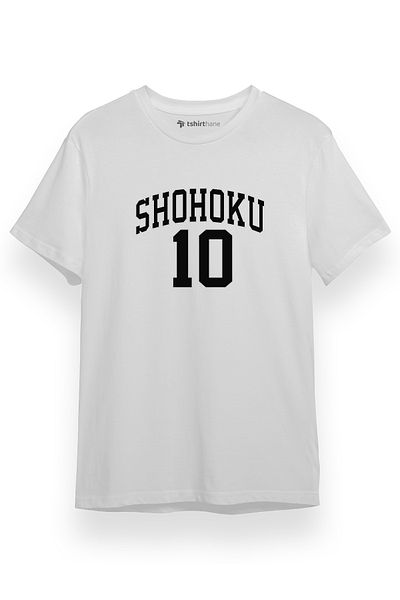 Tshirthane Slam Dunk Shohoku Μπλουζάκι Λευκό κοντομάνικο ανδρικό μπλουζάκι