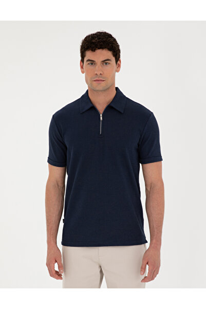 Pierre Cardin Lacivert Slim Fit Tişört 50288915-VR033