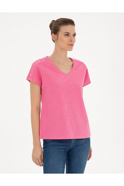 Pierre Cardin Pink Regular Fit T-Shirt 50283429 -Vr041