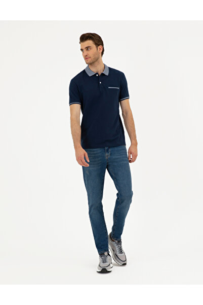 Pierre Cardin Μπλουζάκι Navy Blue Slim Fit 50296549-VR033