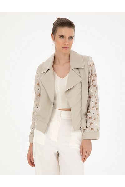 Pierre Cardin Sand Crop Top Trench Coat 50292051 -Vr085