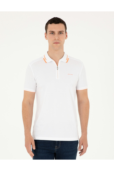 Pierre Cardin Beyaz Slim Fit Tişört 50284317-VR013