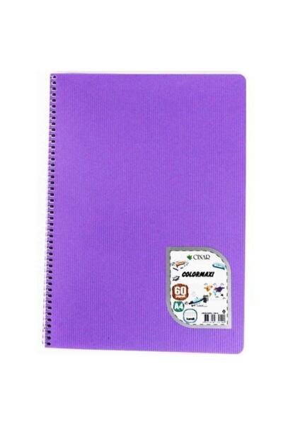 ÇINAR DİZAYN Çınar Colormaxı A4 60 Yp Çizgili Pp Kapak Spiralli 73013