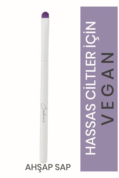 Soho N.Y.C. Vegan Detail Liner Makeup Brush-v707- Wooden Handle 14cm
